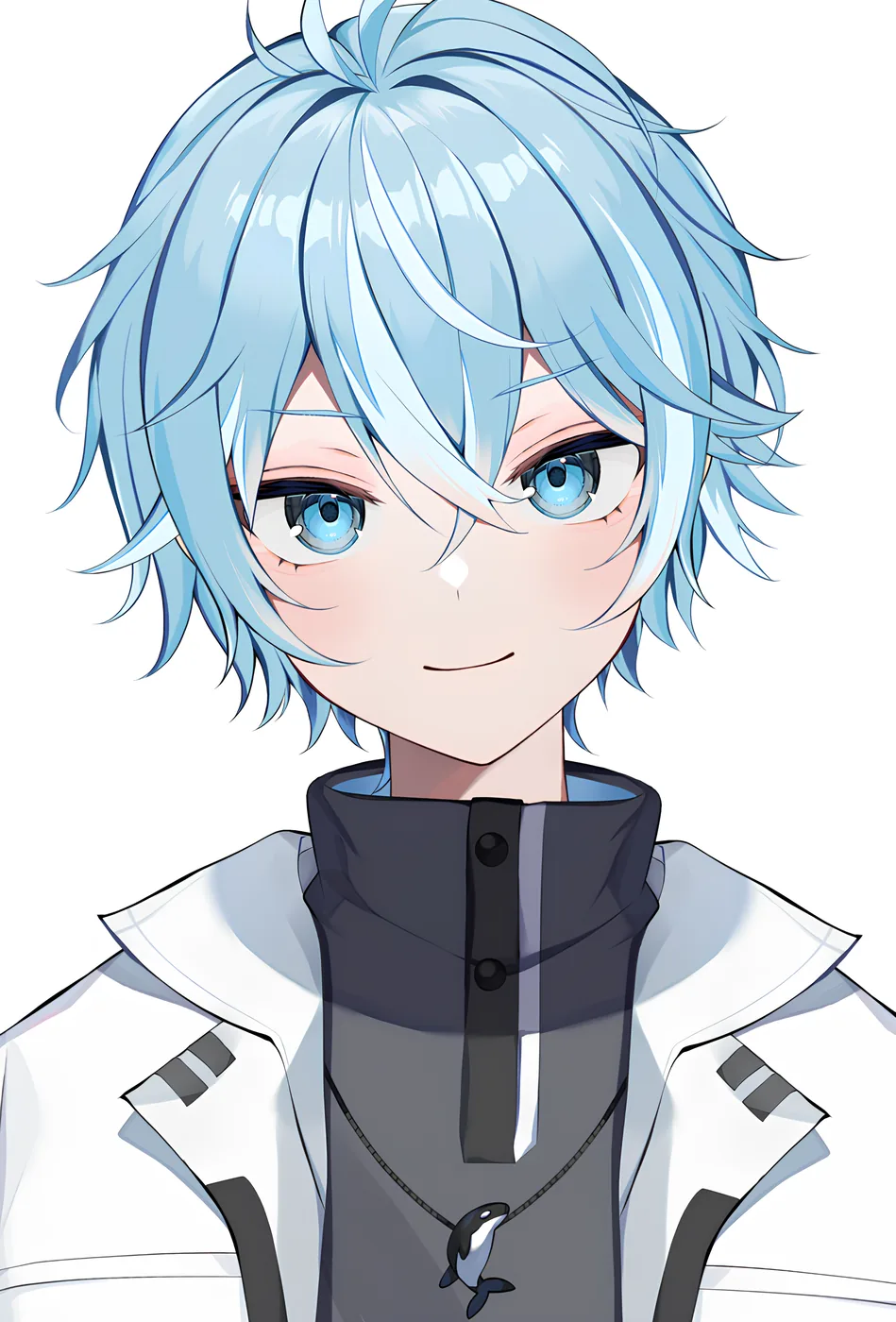 男性キャラクターのバストアップ