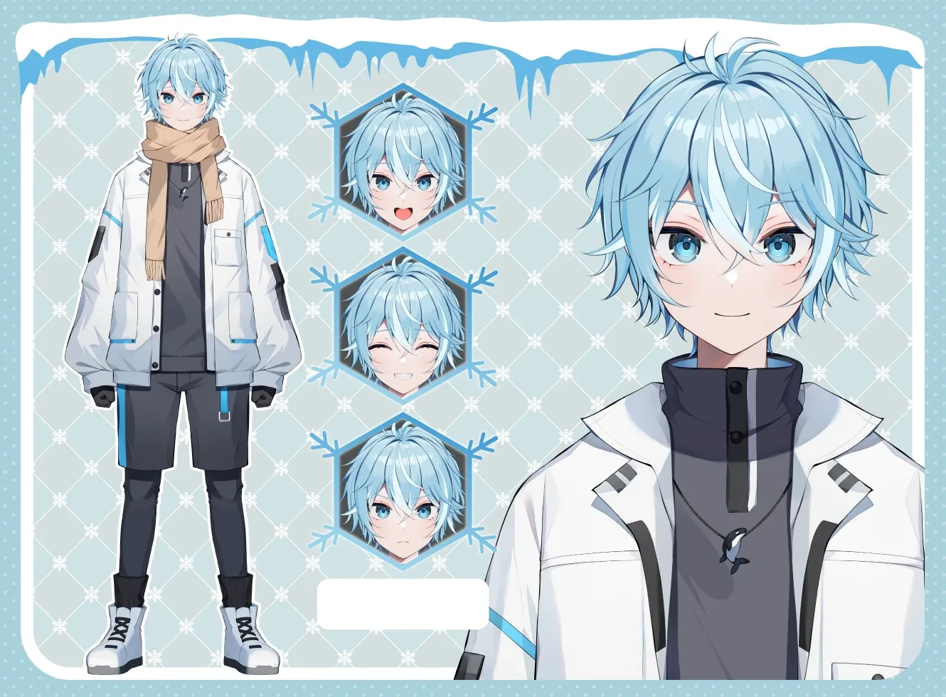 キャラクターデザイン（男性）のVTuber制作実績